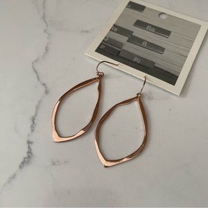 Anthropologie Rose Gold Plated Earrings